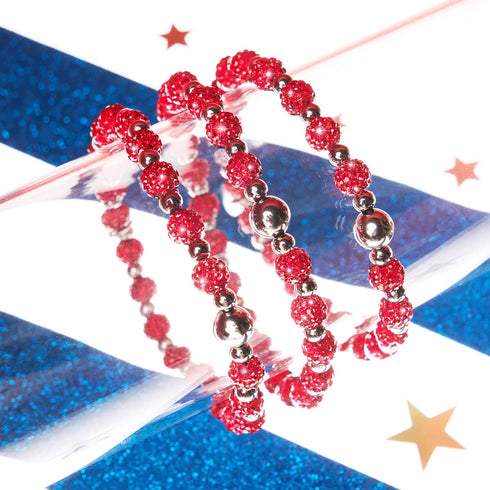 Kirschfunkeln | Kristall-Kikiballa-Armband